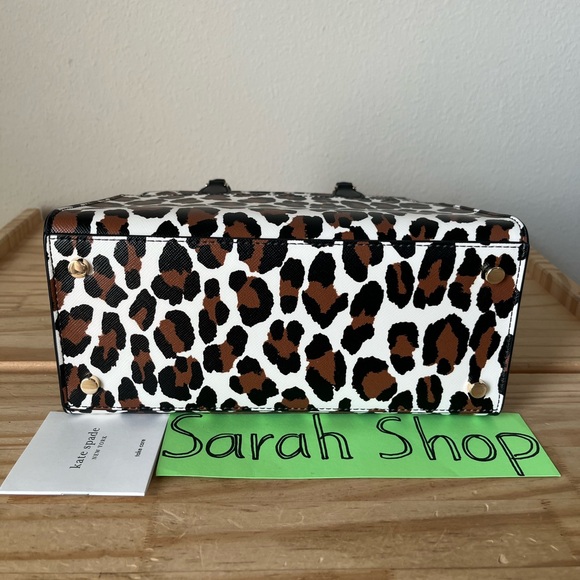 ♠️Kate Spade Madison Spotted Leopard Small Satchel - Picture 7 of 15